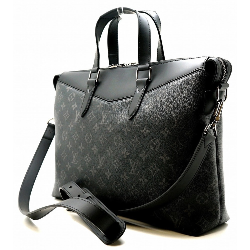 Louis Vuitton Black Monogram Eclipse Briefcase Ex… - image 1